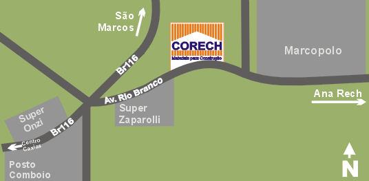 Mapa da Corech